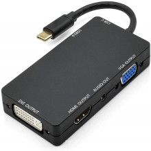 4 k x 2 k  USB 3.1 Type-C to HDMI+VGA+DVI+USB+audio Adapter Cable